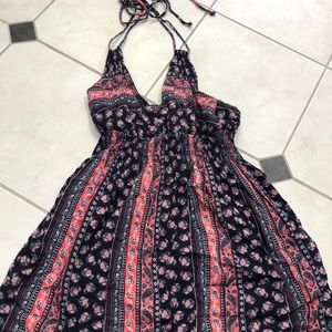 paisley halter dress